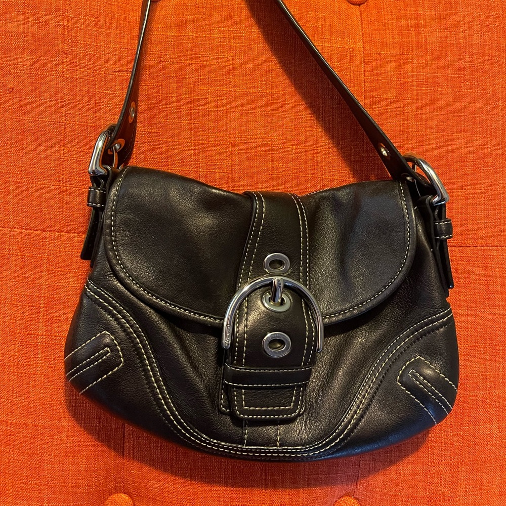 COACH Soho small flap buckle purse